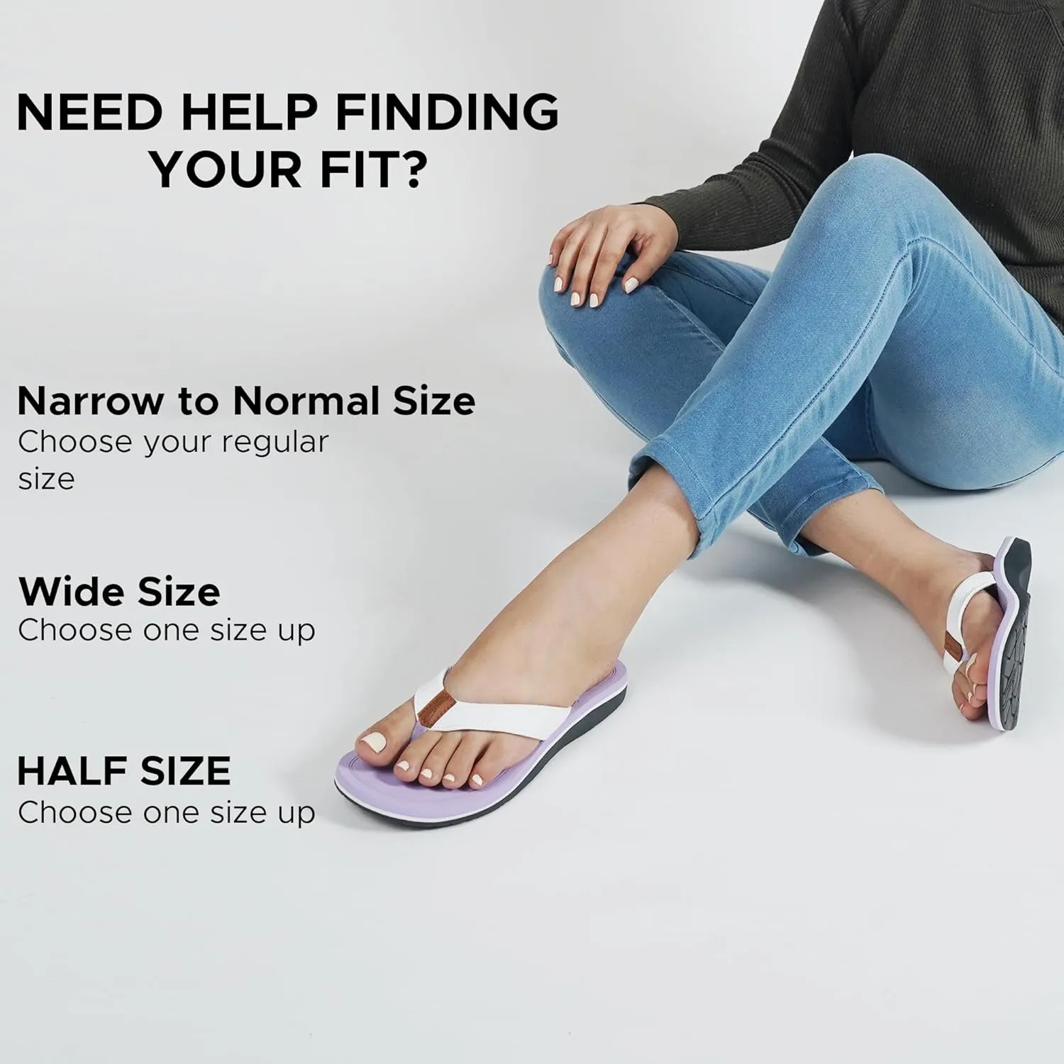 AEROTHOTIC Flip Flops Arch Support Womens – Slip On Recovery Plantar Fasciitis Relief Orthotic Slippers – Lightweight Thong Cushioning Sandals Women – Indoor Outdoor Beach Yoga Mat Footbed Footwear