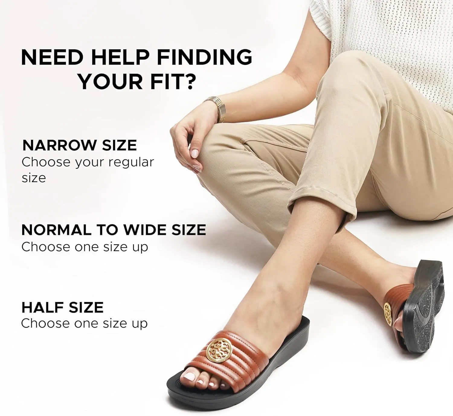 AEROTHOTIC Womens Slides Slip On Recovery Footwear Plantar Fasciitis Slides for Women with Arch Support Yoga Mat Indoor Outdoor Walking Ladies Soft Padded Dressy Non Slip Foodbed Beach Sandals Women