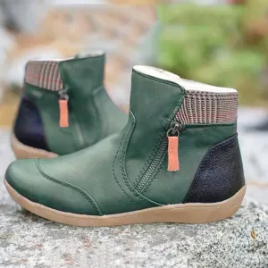 Alaina | Waterproof Leather Boots with Foot Support for Women
