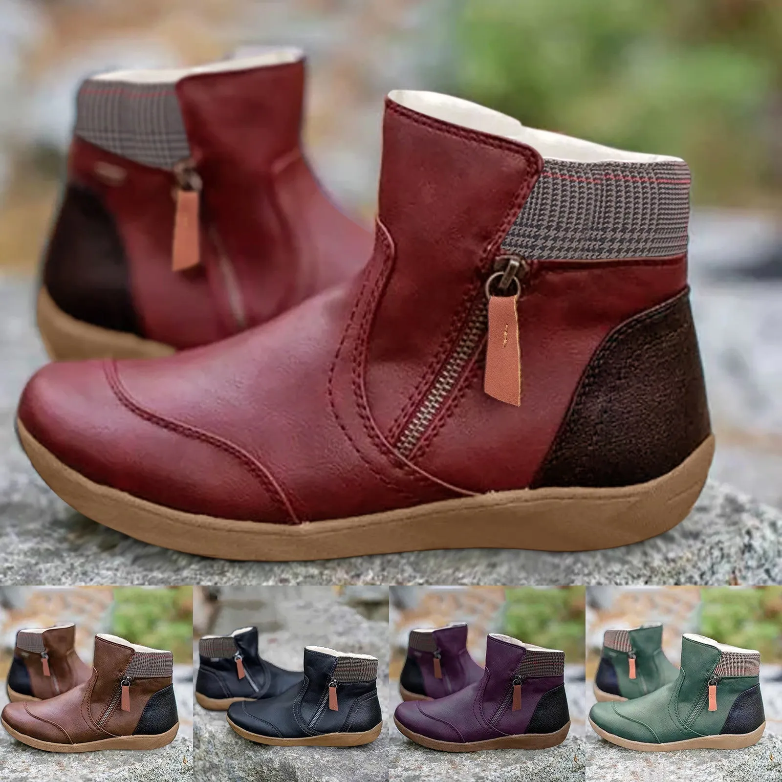 Alaina | Waterproof Leather Boots with Foot Support for Women