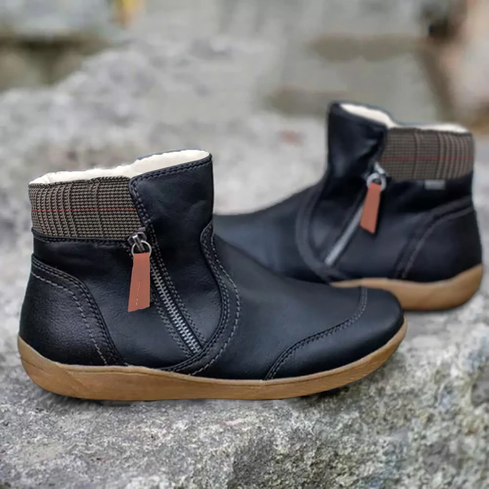 Alaina | Waterproof Leather Boots with Foot Support for Women