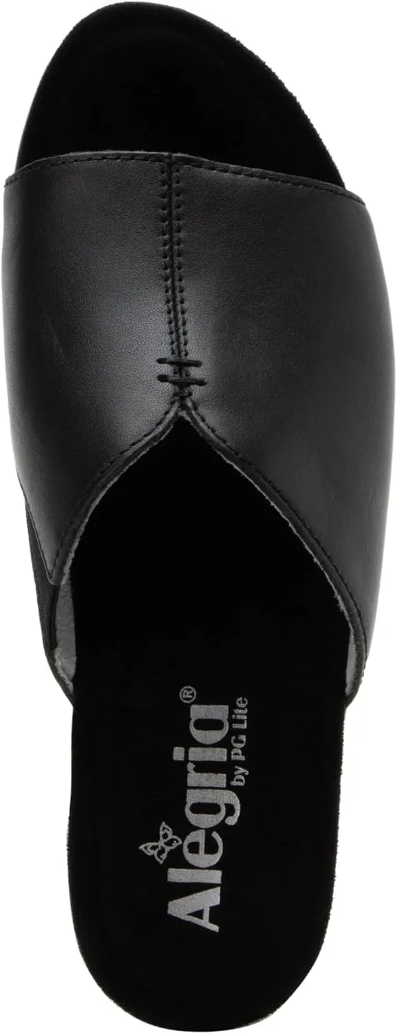 Alegria Triniti - Timeless Leather Platform Sandal - Comfort, Arch Support and Stylish Women's Sandal for Everyday Elegance - Slip-Resistant Wedge Slide