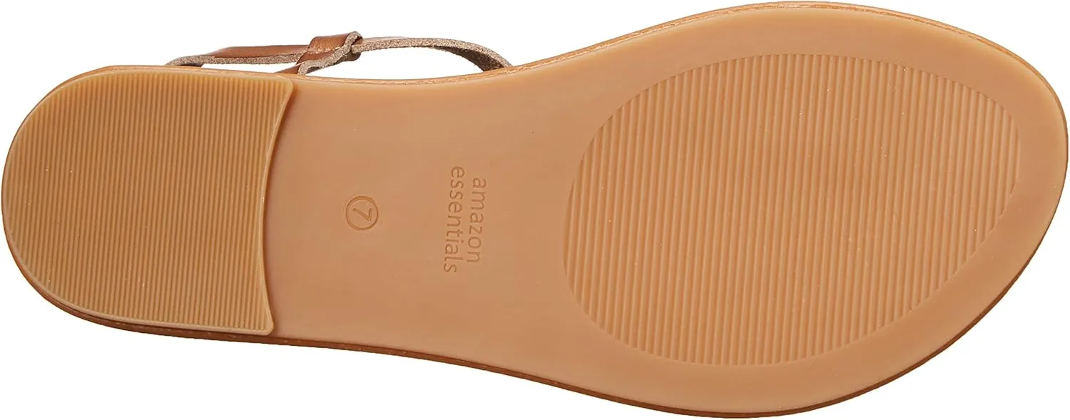 Amazon Essentials Women's Casual Thong Sandal with Ankle Strap