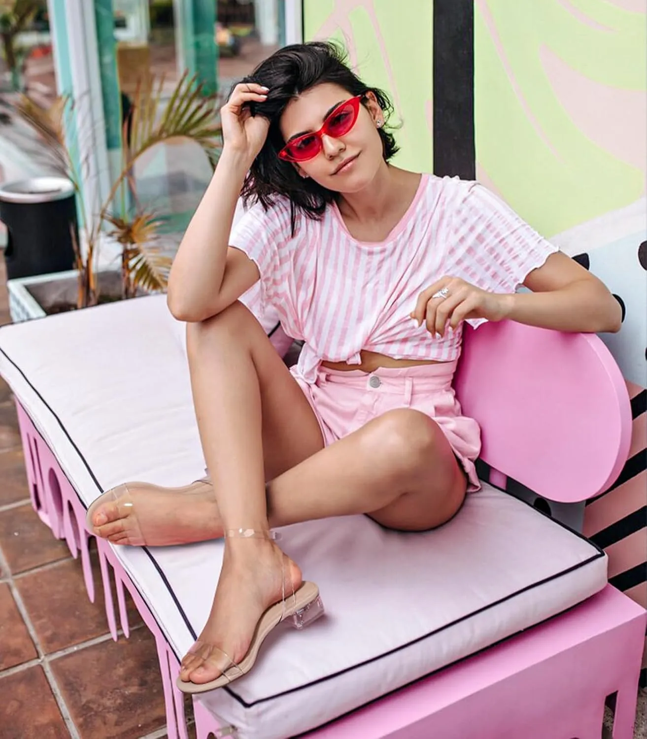 Ankis Black Nude White Red Women Sandals Comfortable Walking Strappy Open Toe Sandals for Women Dressy Summer 1 Inch Low block Heel Flat Adjustable Ankle Strap Wide Available Shoes 2024