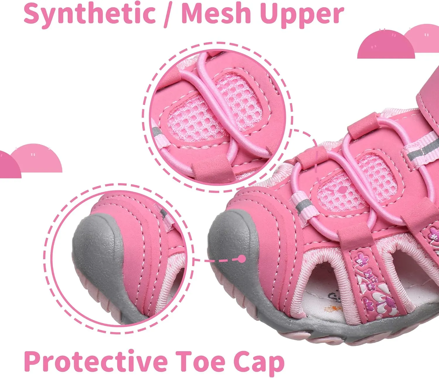 Apakowa Kid's Boy's Girl's Soft Sole Close Toe Sport Beach Sandals (Toddler/Little Kid)