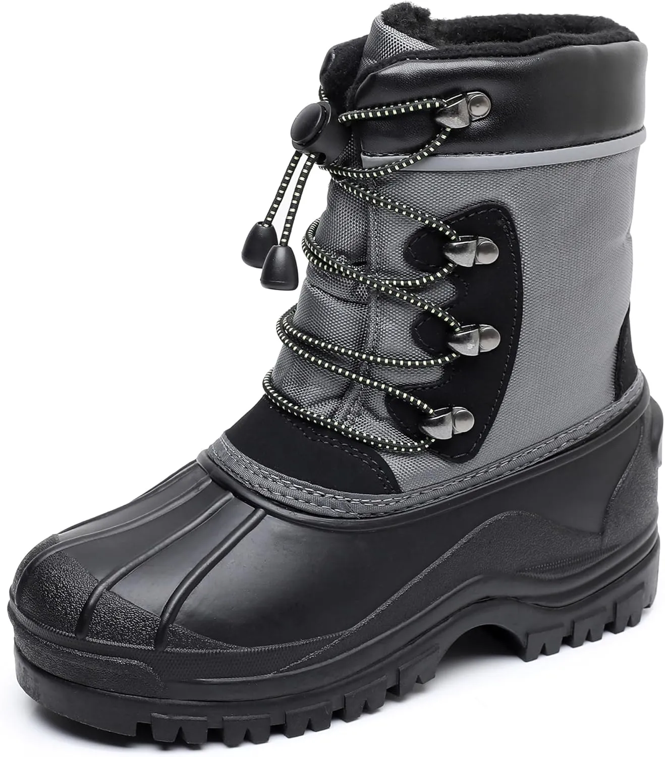 Apakowa Kids Boys Girls Winter Snow Boots Waterproof Outdoor Insulated Snow Boots (Little Kid/Big Kid)