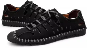 Asifn Men's Sport Sandals Outdoor Leather Fisherman Breathable Summer Casual Shoes Walking Beach Travel