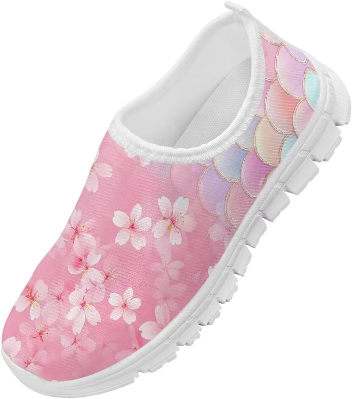 Axolotl Shoes for Girls Little Kid Sneakers Cartoon Print Running Shoes for Girls