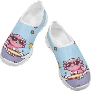 Axolotl Shoes for Girls Slip On Sneakers Kids Tennis Shoes Size 11-2,5