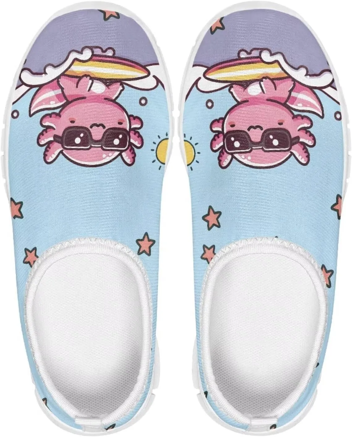 Axolotl Shoes for Girls Slip On Sneakers Kids Tennis Shoes Size 11-2,5