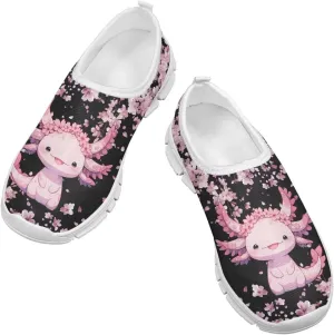 Axolotl Shoes for Girls Slip On Sneakers Kids Tennis Shoes Size 11-2,5
