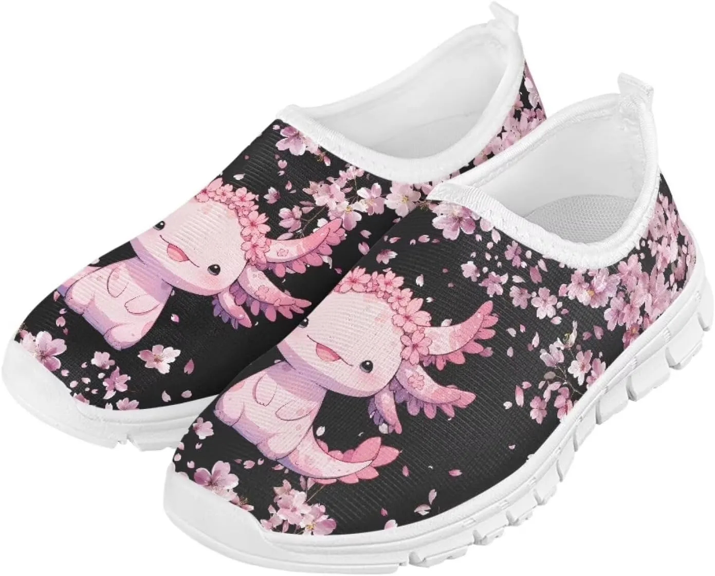 Axolotl Shoes for Girls Slip On Sneakers Kids Tennis Shoes Size 11-2,5