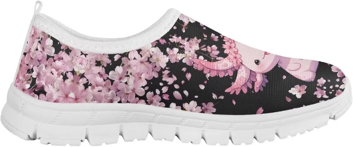 Axolotl Shoes for Girls Slip On Sneakers Kids Tennis Shoes Size 11-2,5