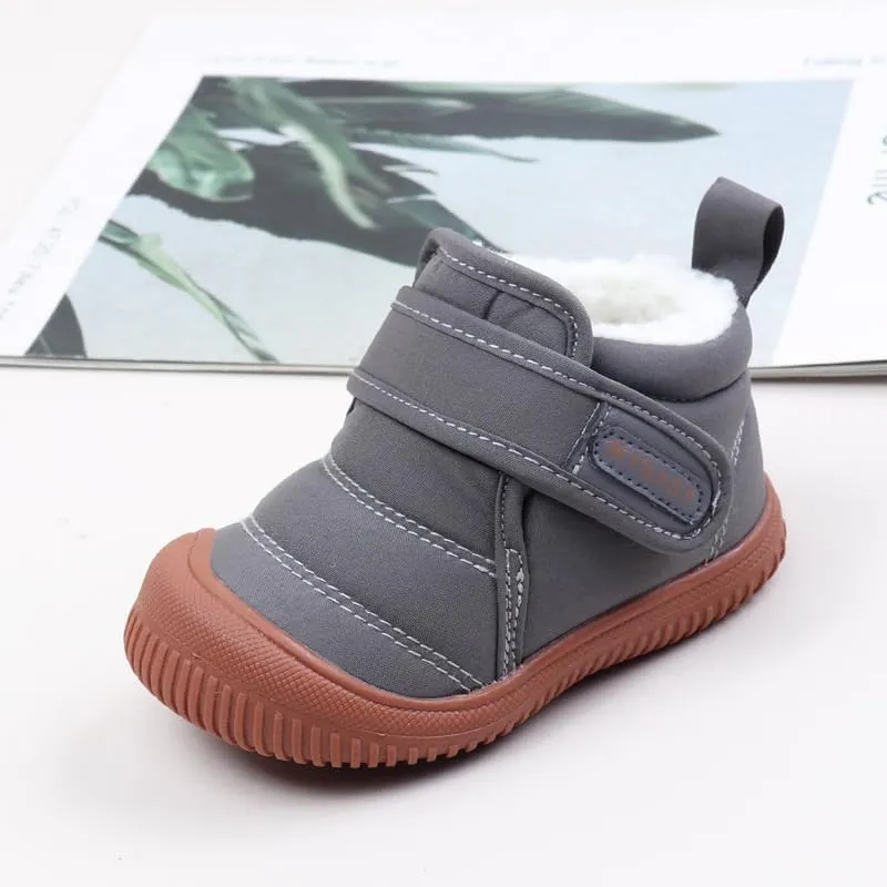 Baby Winter Snow Boots for Toddlers 1-3 Years Anti-Slip Outdoor Booties with Plush Faux Fur Lining, Lightweight & Warm for Boys & Girls