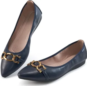 Ballet Flats Shoes for Women: Comfortable Work Dress Flats - Ladies Wedding Shoes for Walking
