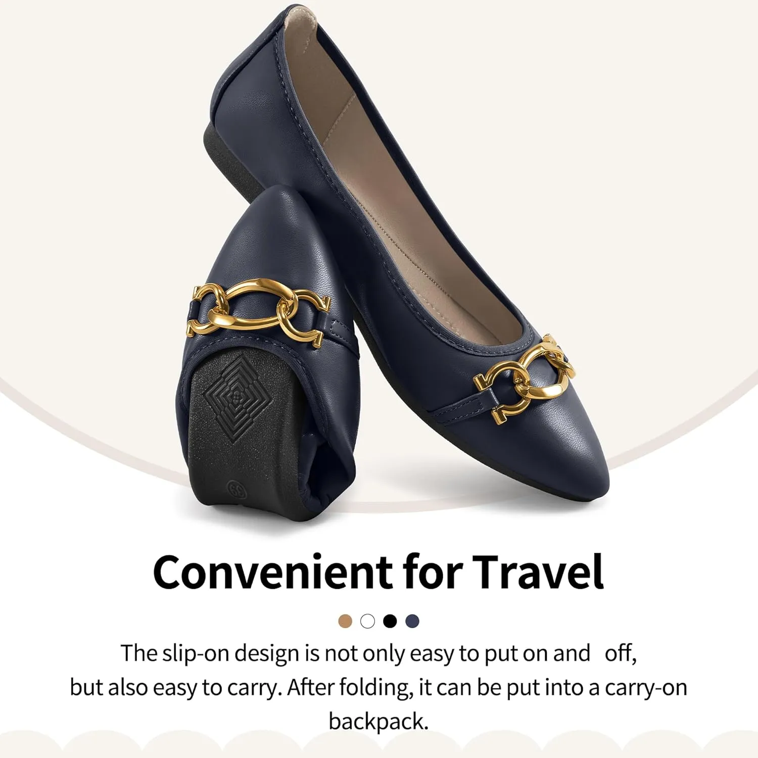 Ballet Flats Shoes for Women: Comfortable Work Dress Flats - Ladies Wedding Shoes for Walking