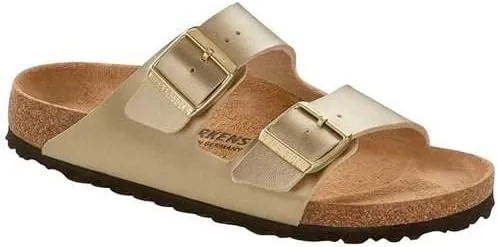 Birkenstock Unisex Arizona BS Birko-Flor Gold Sandals 10 W / 8 M US