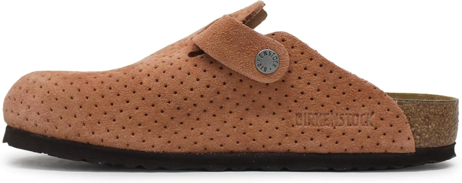 Birkenstock Unisex Boston BS Suede Embossed Sandals