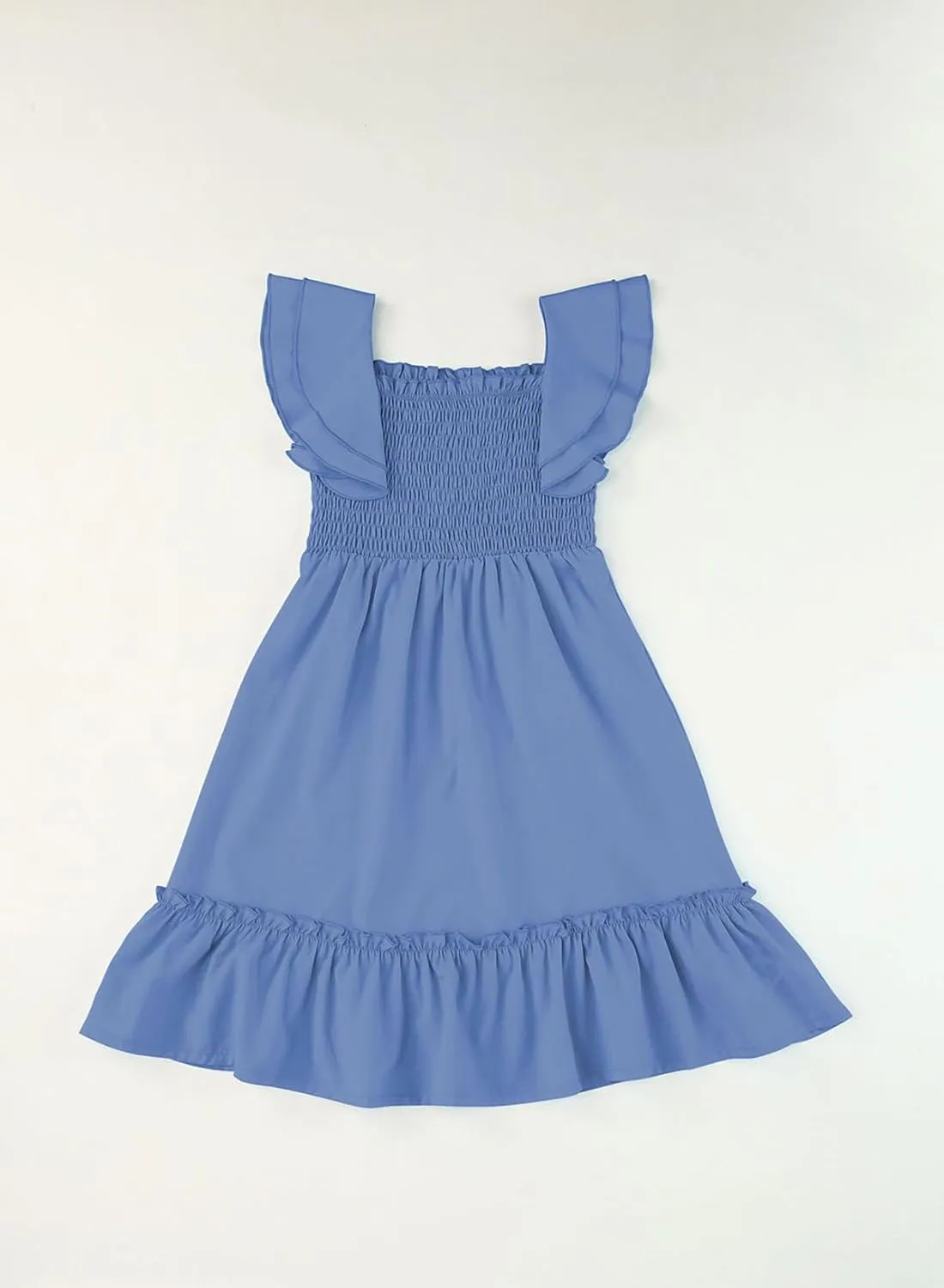 blibean Tween Girls Elegant Ruffle Sleeve Dresses Size 6-15 Years