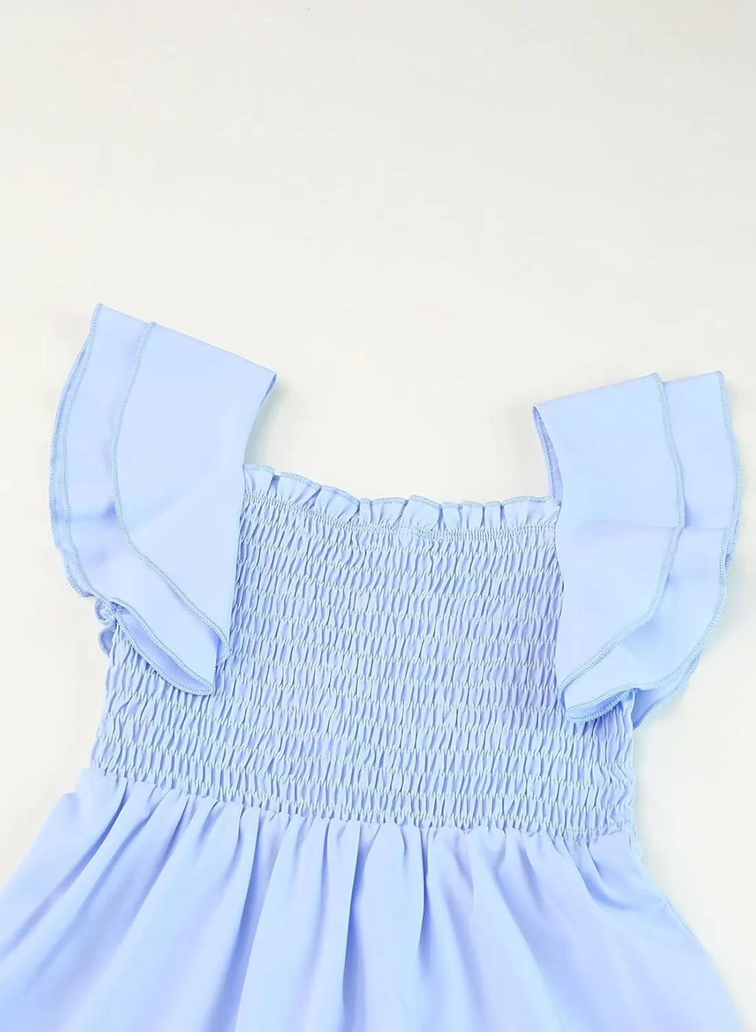 blibean Tween Girls Elegant Ruffle Sleeve Dresses Size 6-15 Years
