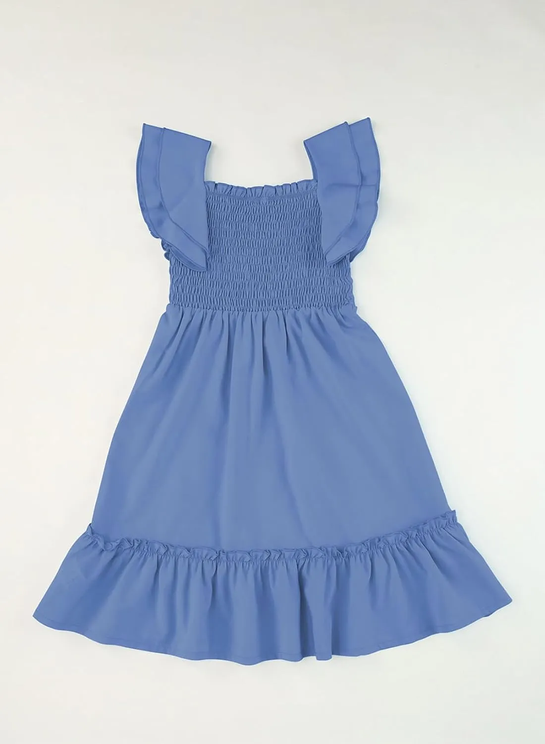 blibean Tween Girls Elegant Ruffle Sleeve Dresses Size 6-15 Years