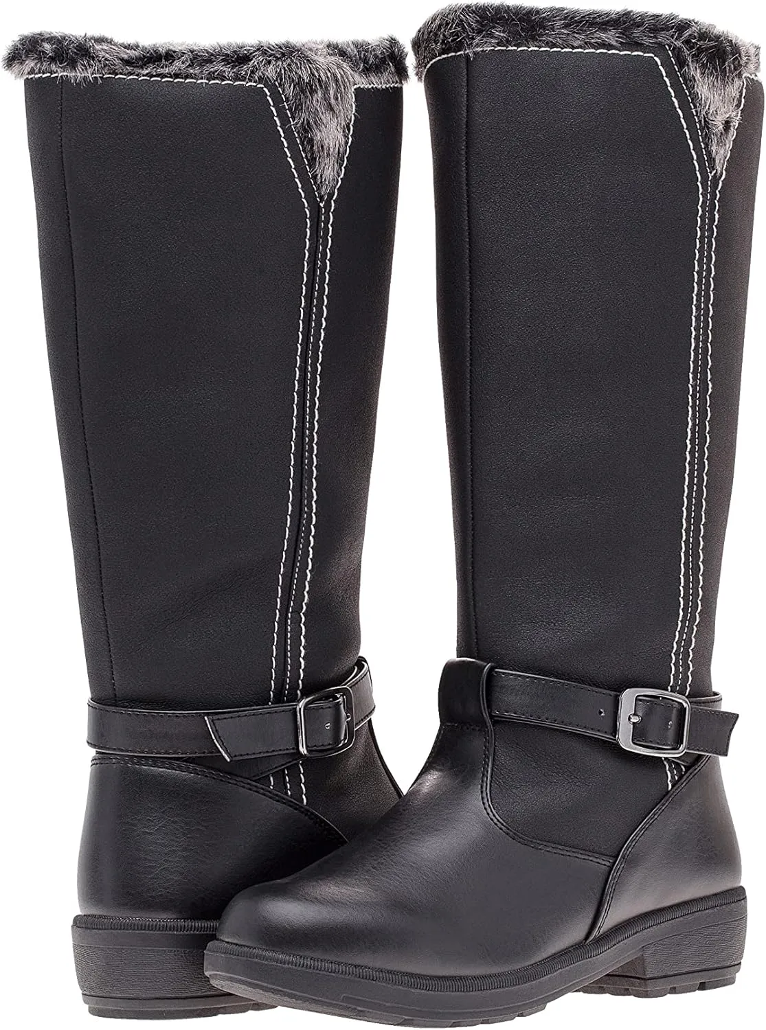 Boston Accent Women's Patty Insulated Waterproof Snow Winter Boots with Zipper