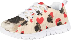 Boys and Girls Cute Cat Dog Print Running Tennis Shoes School Daily Casual Sneakers