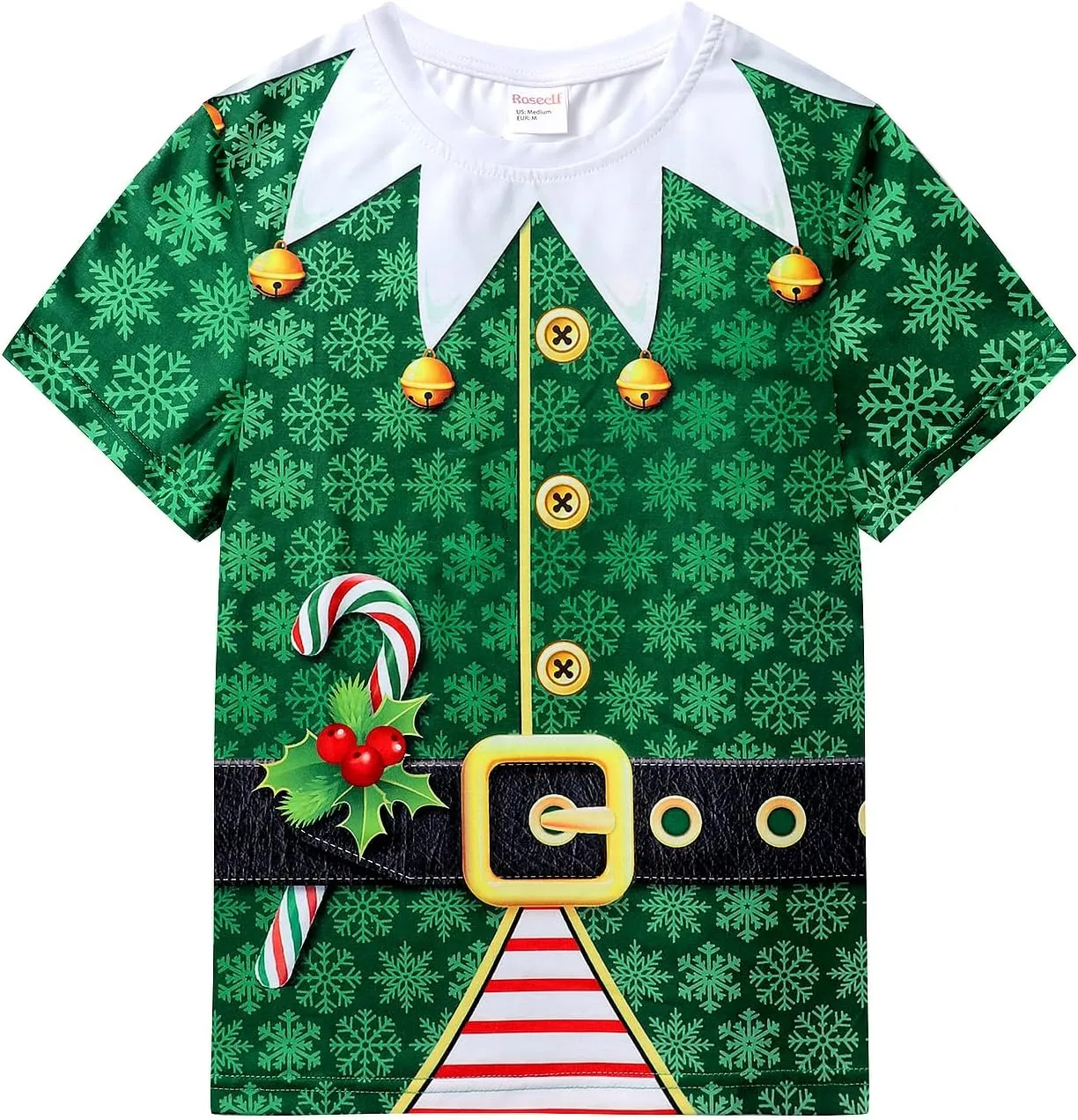 Boys Christmas Elf Short Sleeve T-Shirt