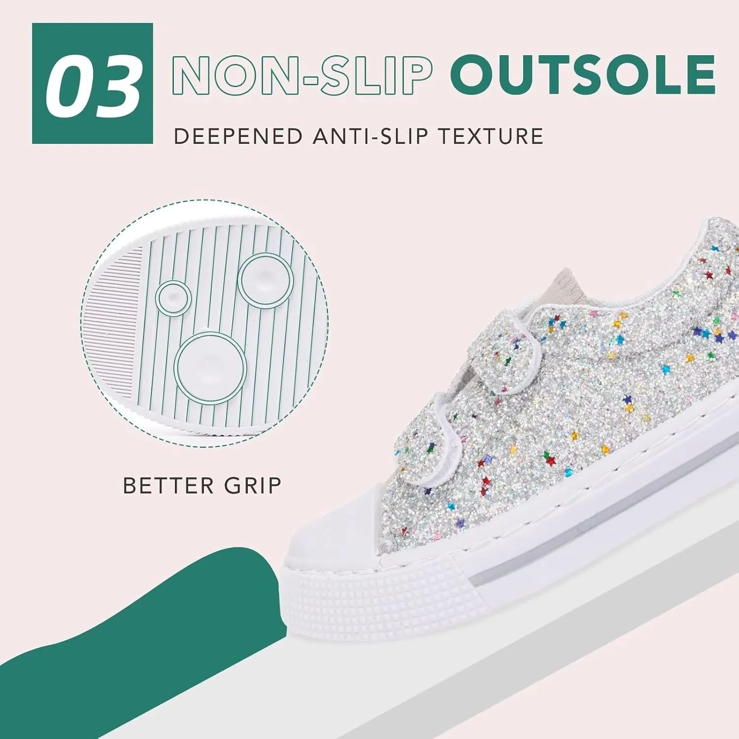Boys Girls Sneakers Toddler Canvas Shoes Kids Walking Shoes with Hook and Loops