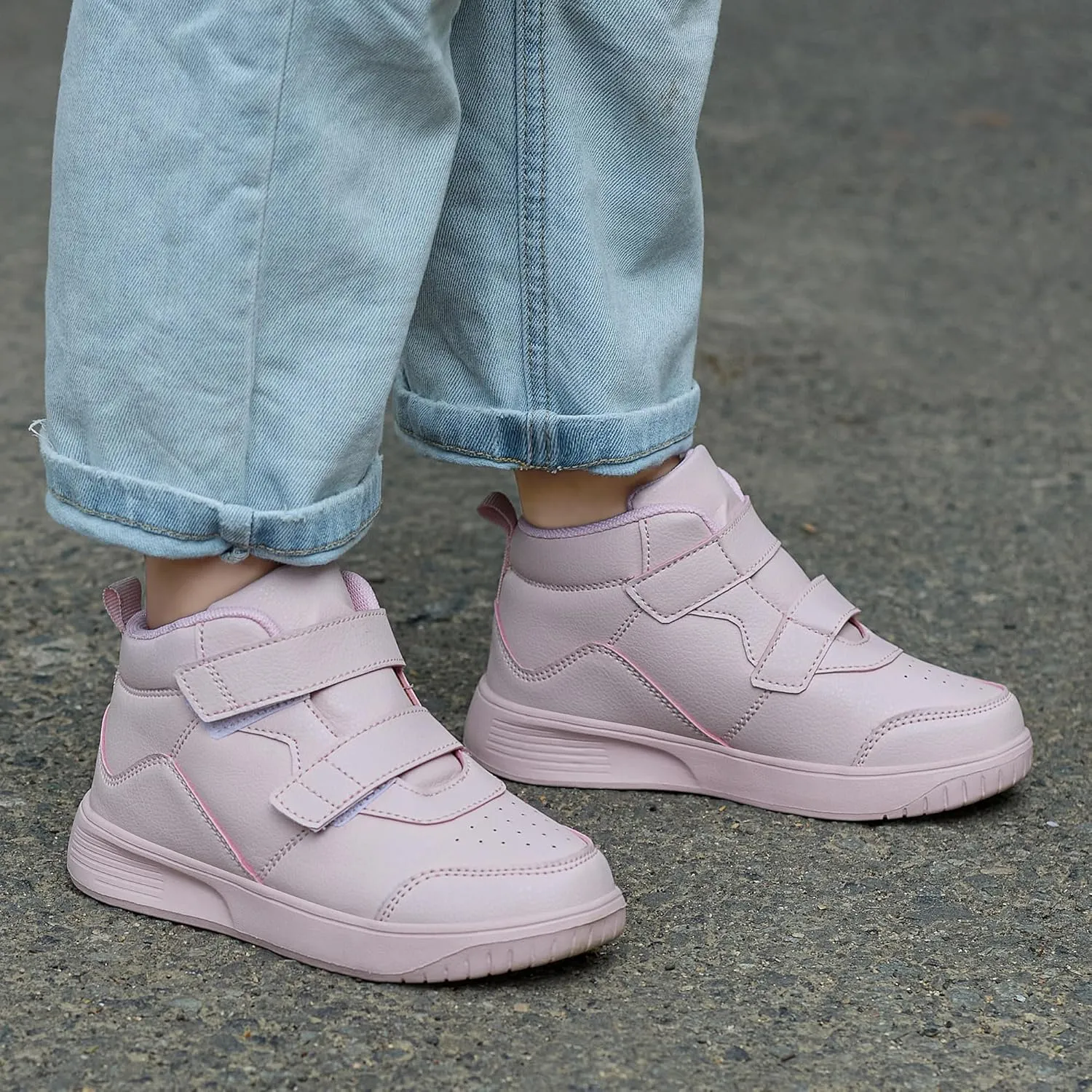 Boys High Top Sneakers Fashion Girls Shoes Lightweight Casual Kids Gym Shoes