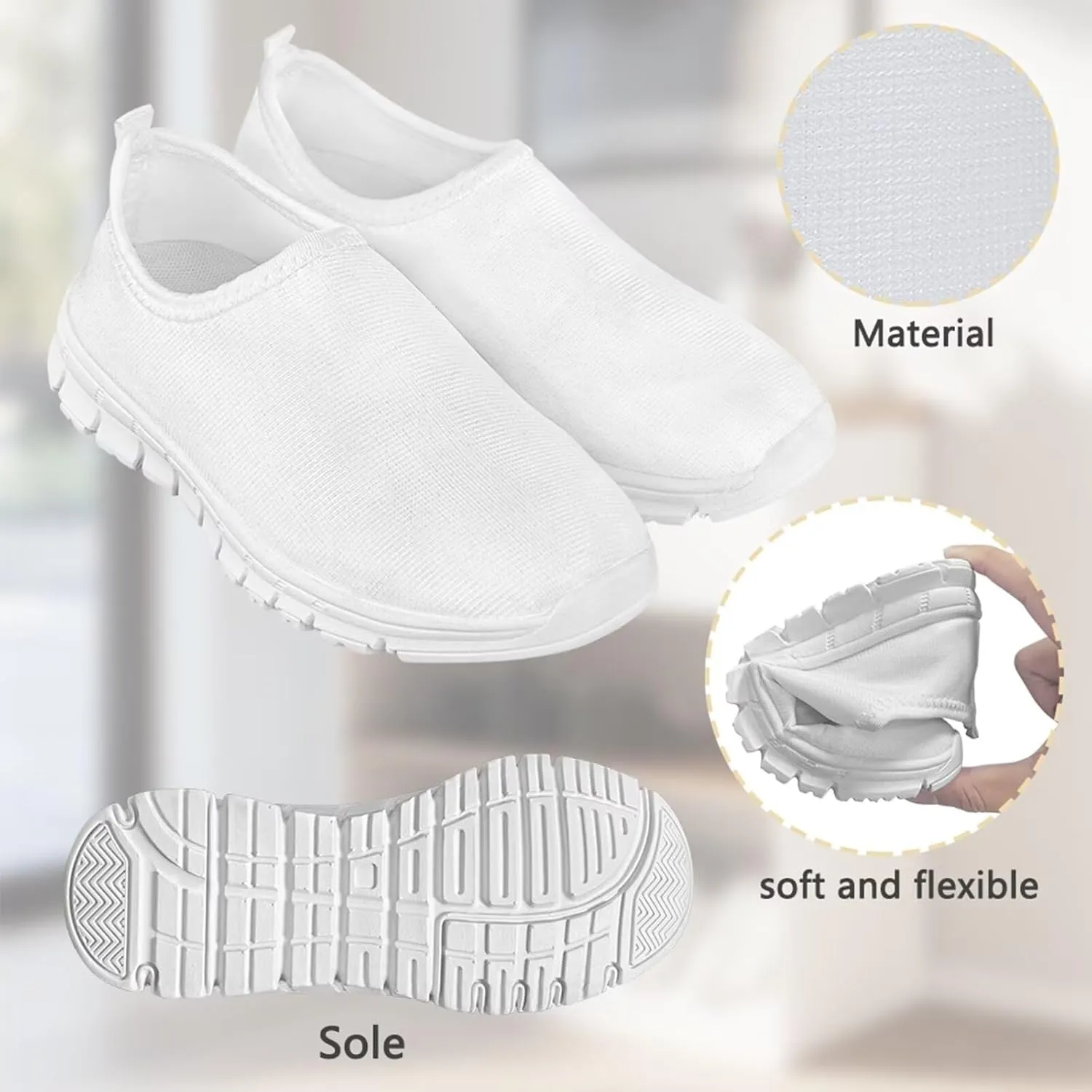 Boys Running Slip On Shoes Breathable Kids School Athletic Shoes for Travel
