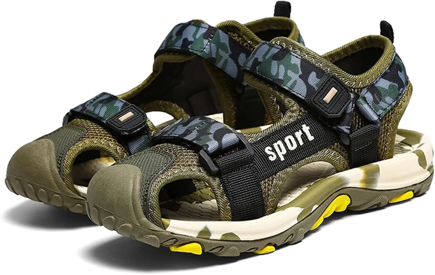 Boys' Sandals Closed-Toe Summer Athletic Sandals Hiking Anti-Slip Beach Outdoor Soft Sole Casual Shoes For Toddler