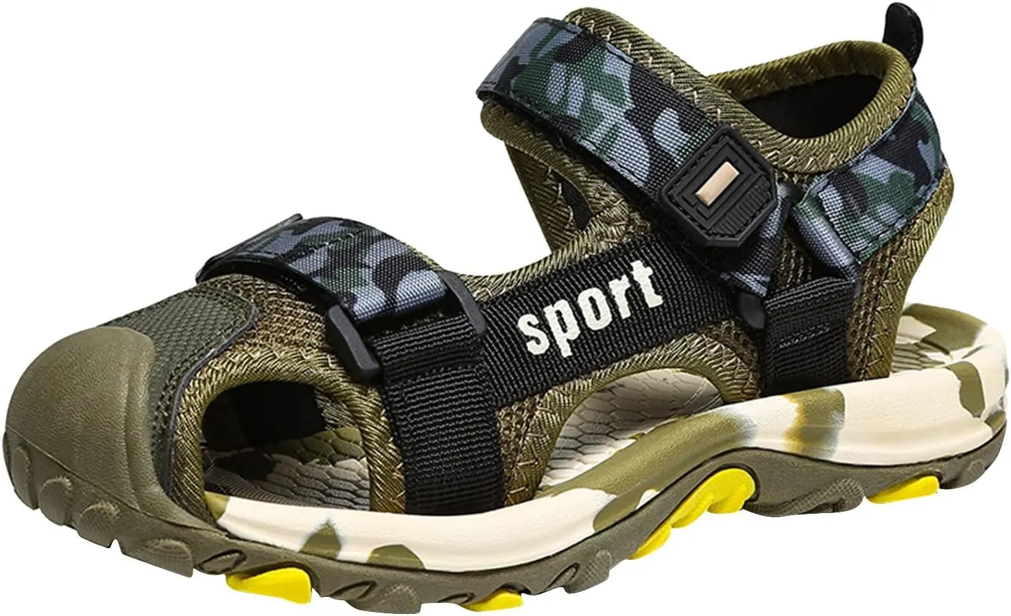 Boys' Sandals Closed-Toe Summer Athletic Sandals Hiking Anti-Slip Beach Outdoor Soft Sole Casual Shoes For Toddler
