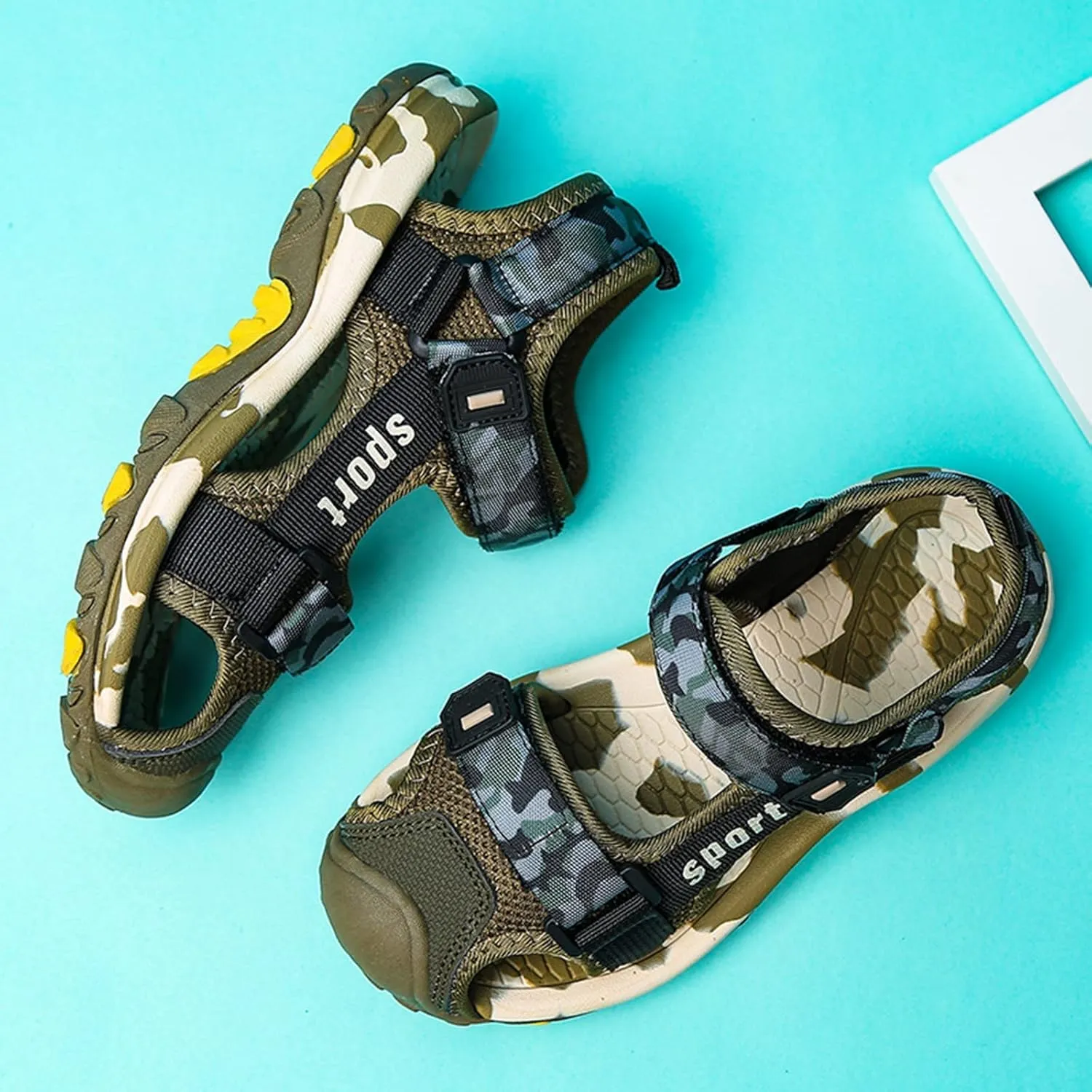 Boys' Sandals Closed-Toe Summer Athletic Sandals Hiking Anti-Slip Beach Outdoor Soft Sole Casual Shoes For Toddler