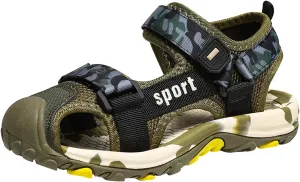 Boys' Sandals Closed-Toe Summer Athletic Sandals Hiking Anti-Slip Beach Outdoor Soft Sole Casual Shoes For Toddler