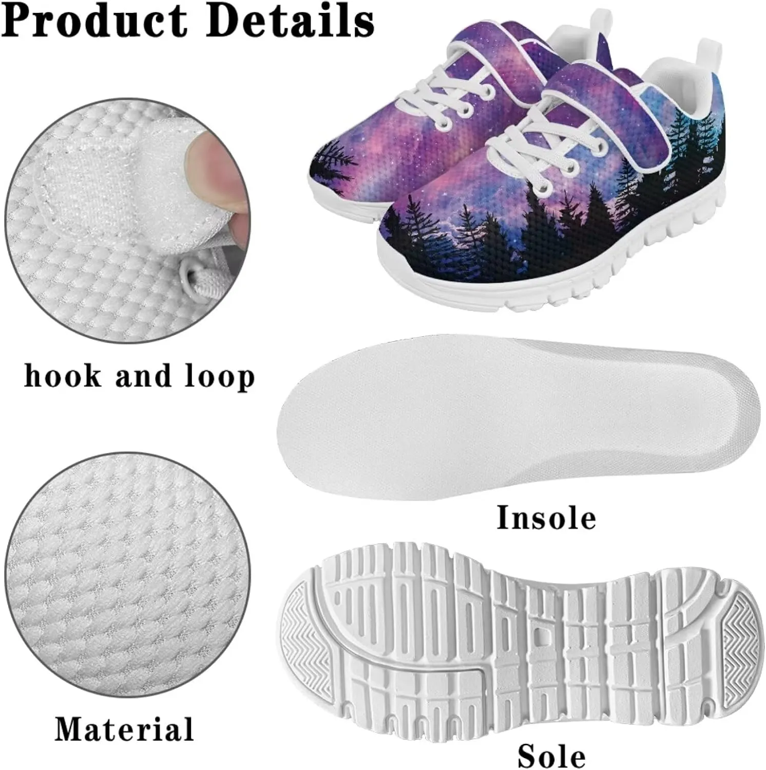 Boys School Running Shoes Little Kids Sport Slip On Shoes Cool Sneakers
