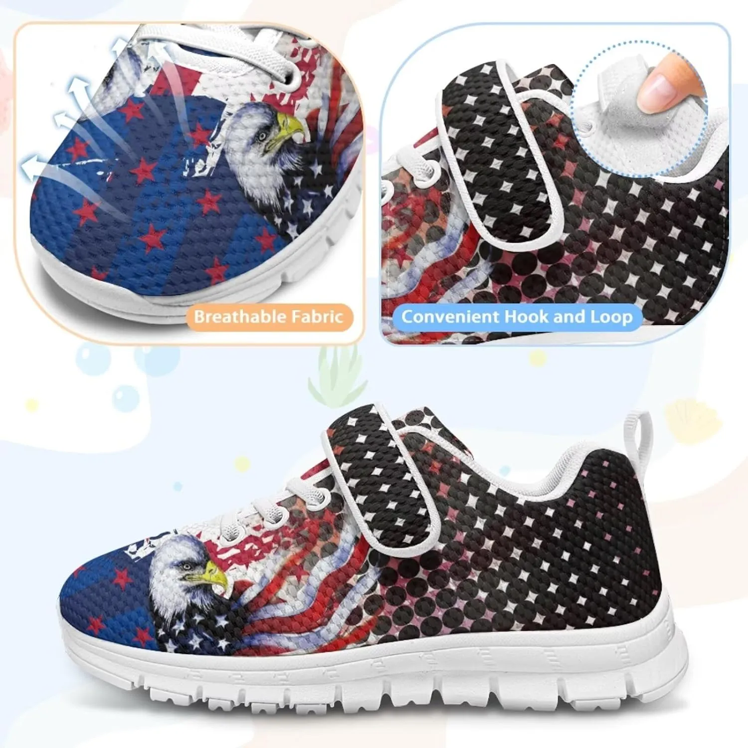 Boys School Running Shoes Little Kids Sport Slip On Shoes Cool Sneakers