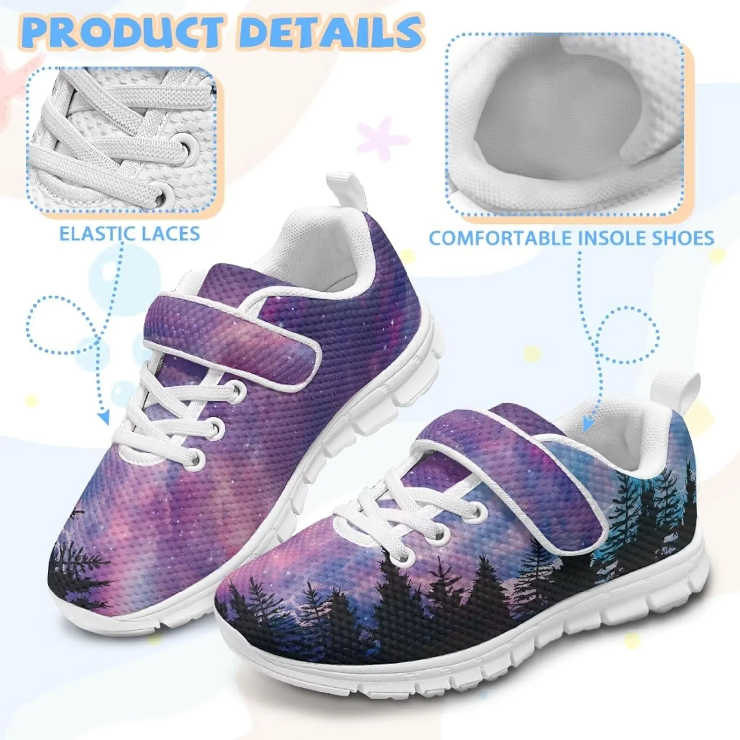 Boys School Running Shoes Little Kids Sport Slip On Shoes Cool Sneakers