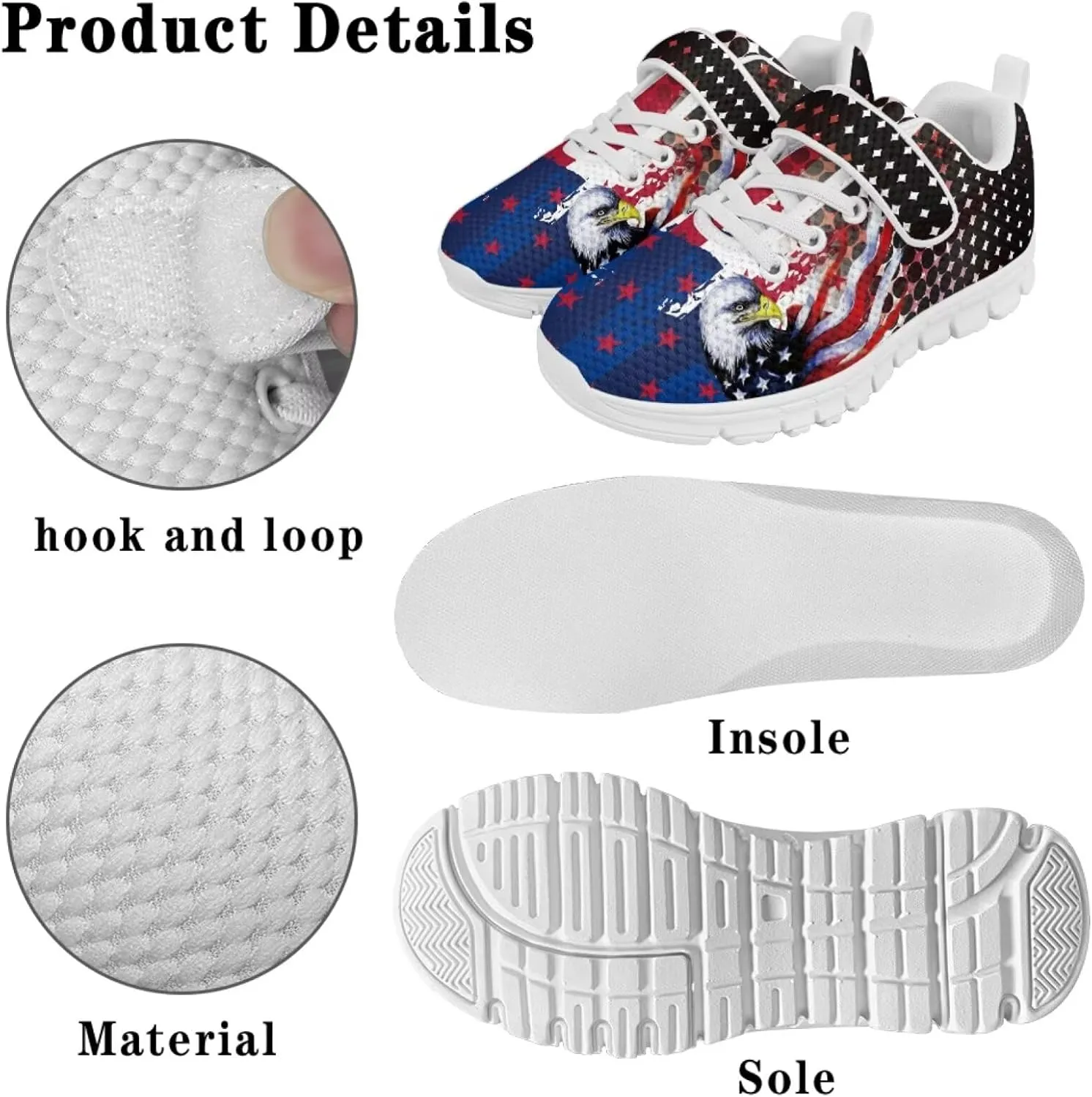 Boys School Running Shoes Little Kids Sport Slip On Shoes Cool Sneakers