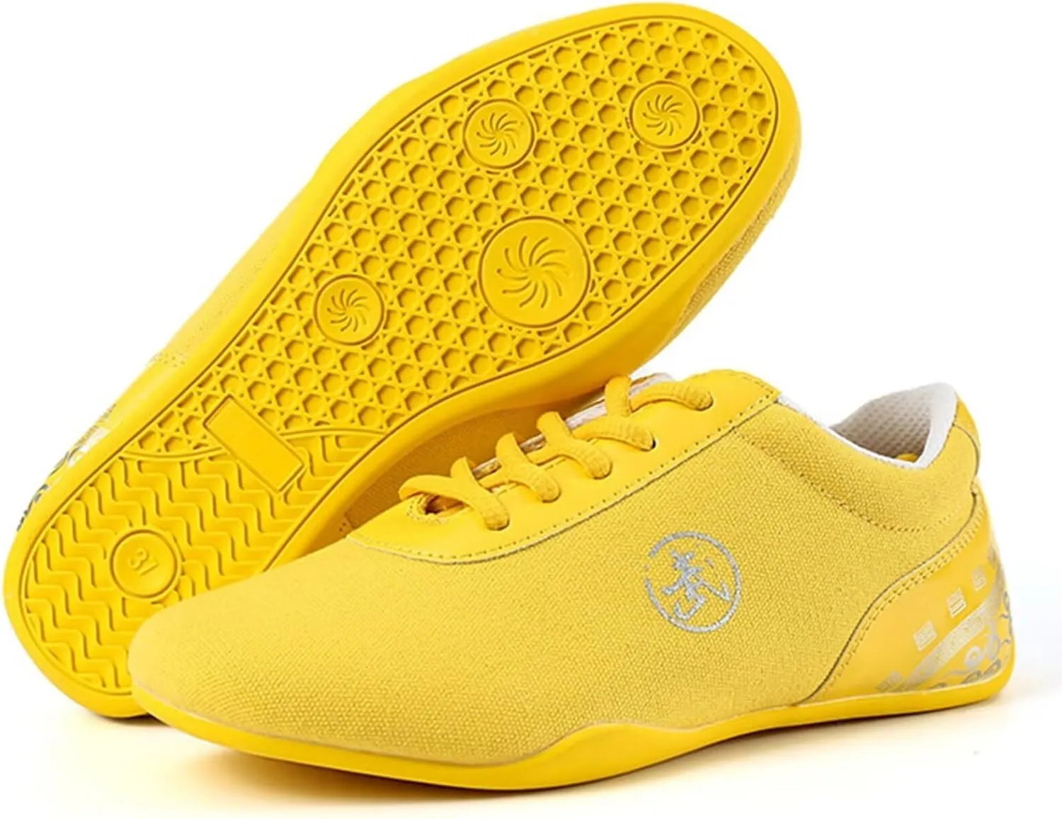 Canvas Martial Arts Shoes, Non-Slip Kung Fu Shoes Old Beijing Walking Shoes Lightweight Sneakers for Wing Chun Qi Gong