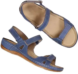 Casual Women's Platform Sandals with Adjustable Buckle Straps Stylish Open Toe Flats for Summer Resort Wear
