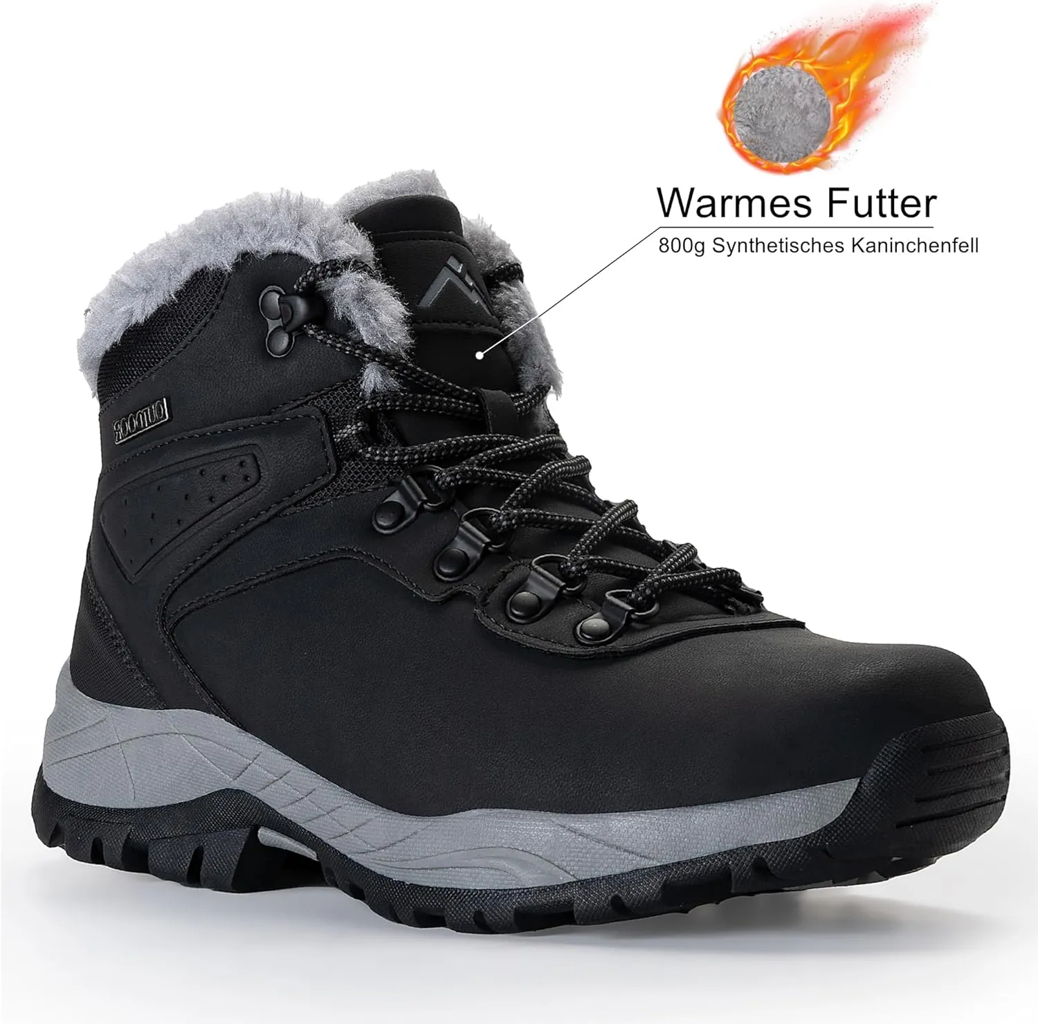 CC-Los Waterproof Winter Snow Boots for Women – Warm Outdoor Hiking Booties, Ladies' Work Shoes