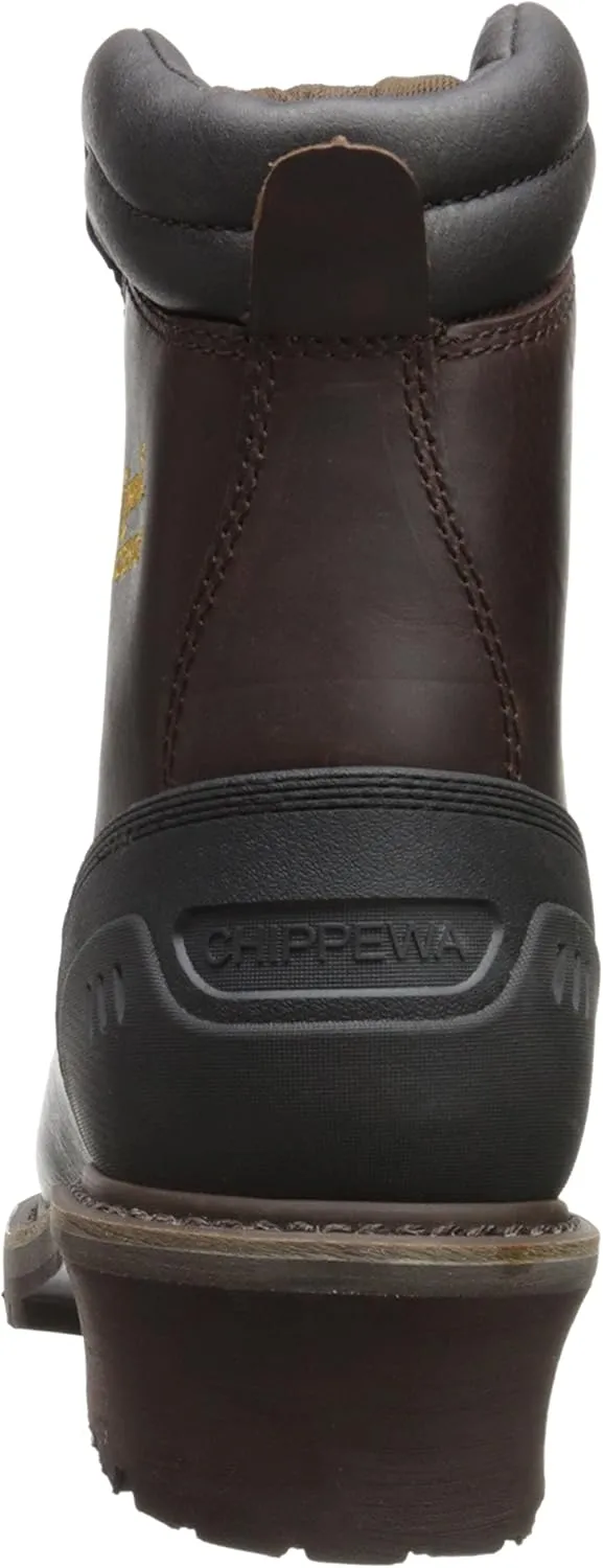 Chippewa Men's Black Oiled Waterproof Insulated Composition Rubber Toe Boot