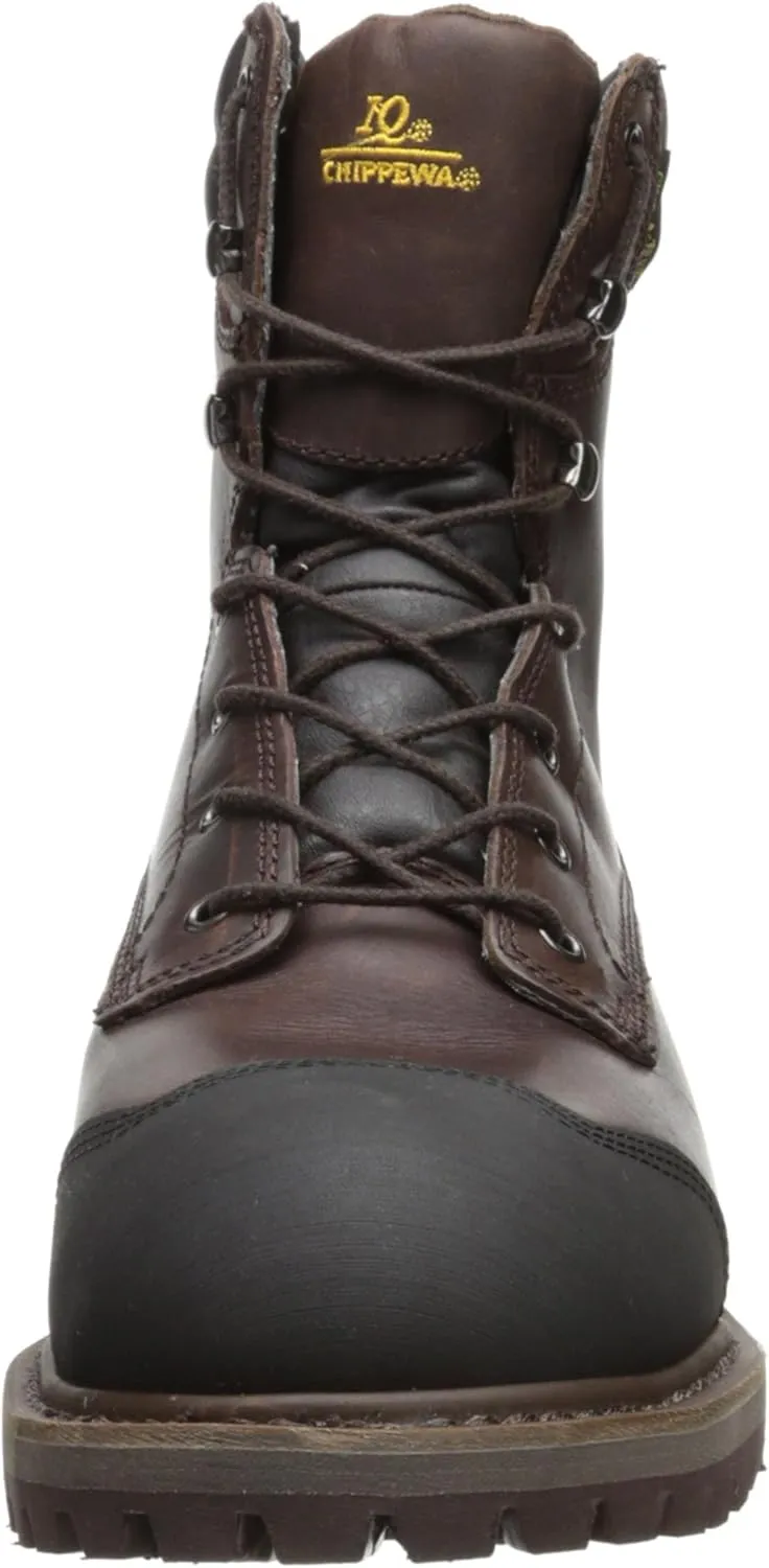 Chippewa Men's Black Oiled Waterproof Insulated Composition Rubber Toe Boot