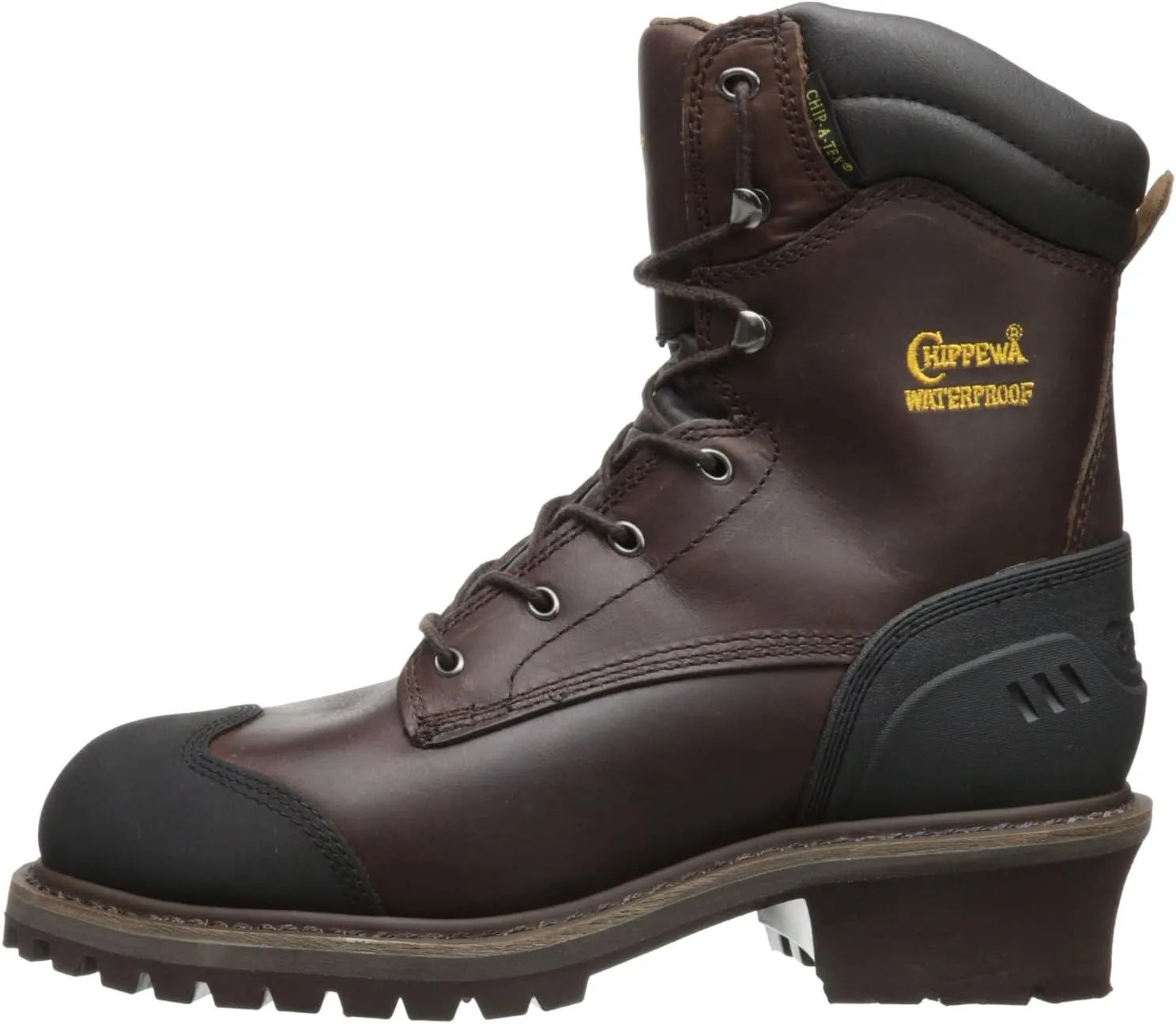 Chippewa Men's Black Oiled Waterproof Insulated Composition Rubber Toe Boot
