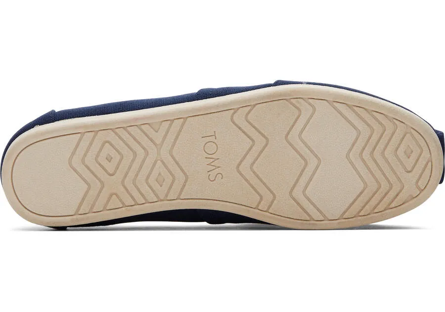Classic Alpargata Recycled Cotton Navy Canvas