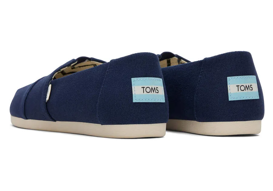 Classic Alpargata Recycled Cotton Navy Canvas