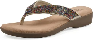 CLIFFS BY WHITE MOUNTAIN Women's Becharm Rhinestoned Thong Sandal