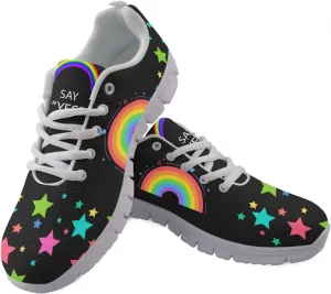 Coloranimal Spring Summer Gift Flats for Women Men Running Walking Sneakers