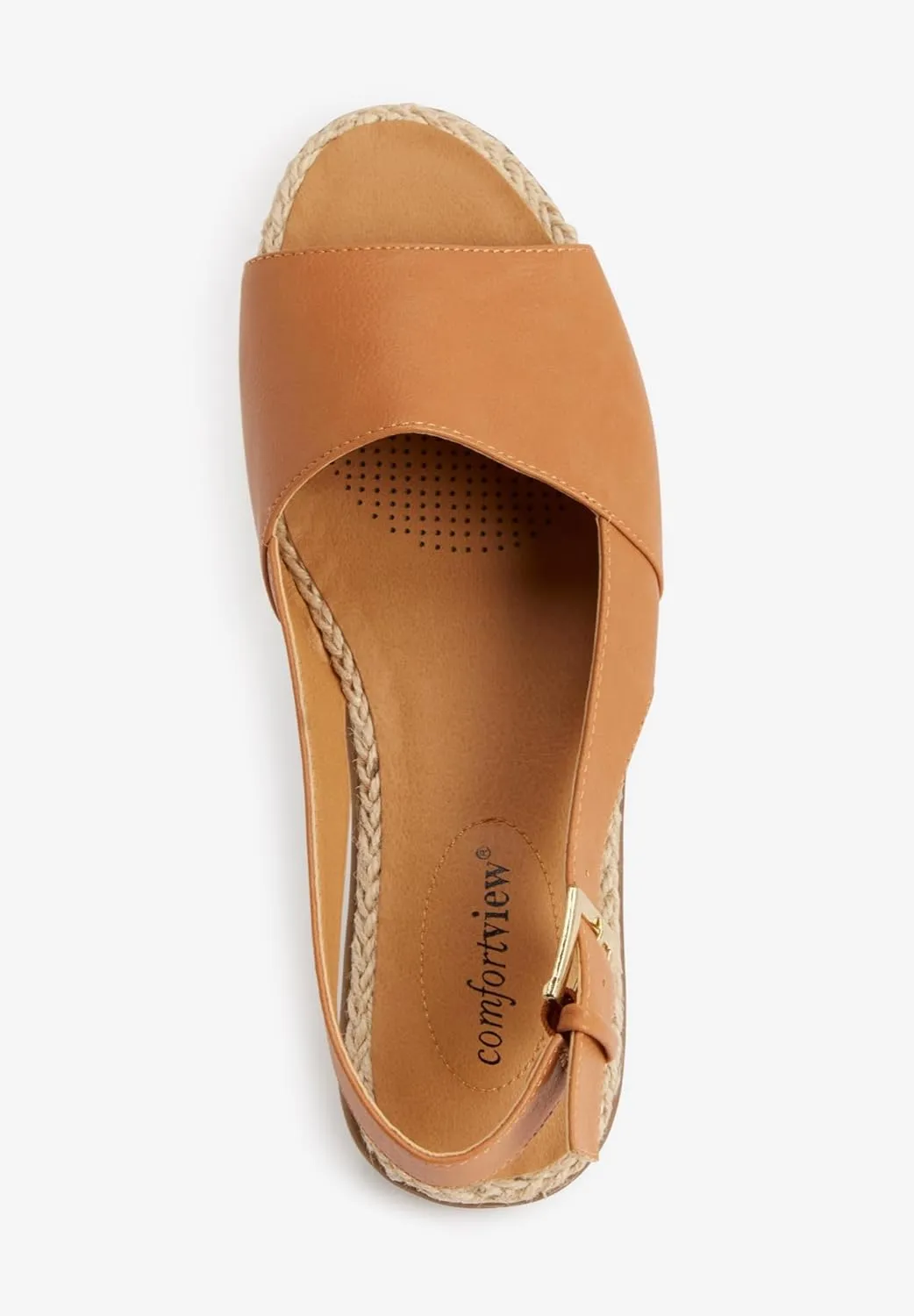 Comfortview Women's Wide Width The Adele Sling Sandal